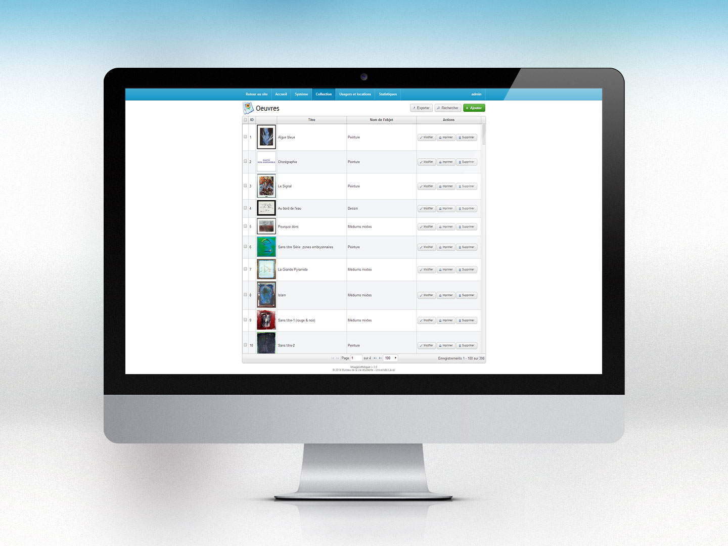 Imag&eacute;oth&egrave;que