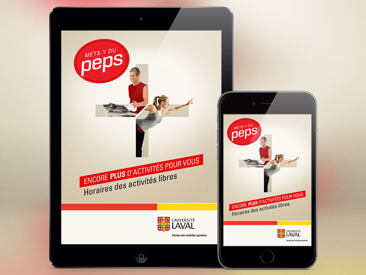 Horaires des activit&eacute;s libres du PEPS