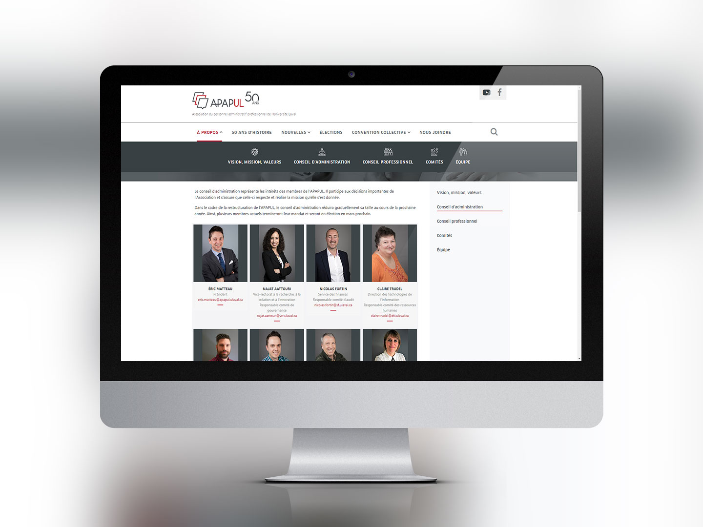 Association du personnel administratif professionnel de l'Université Laval