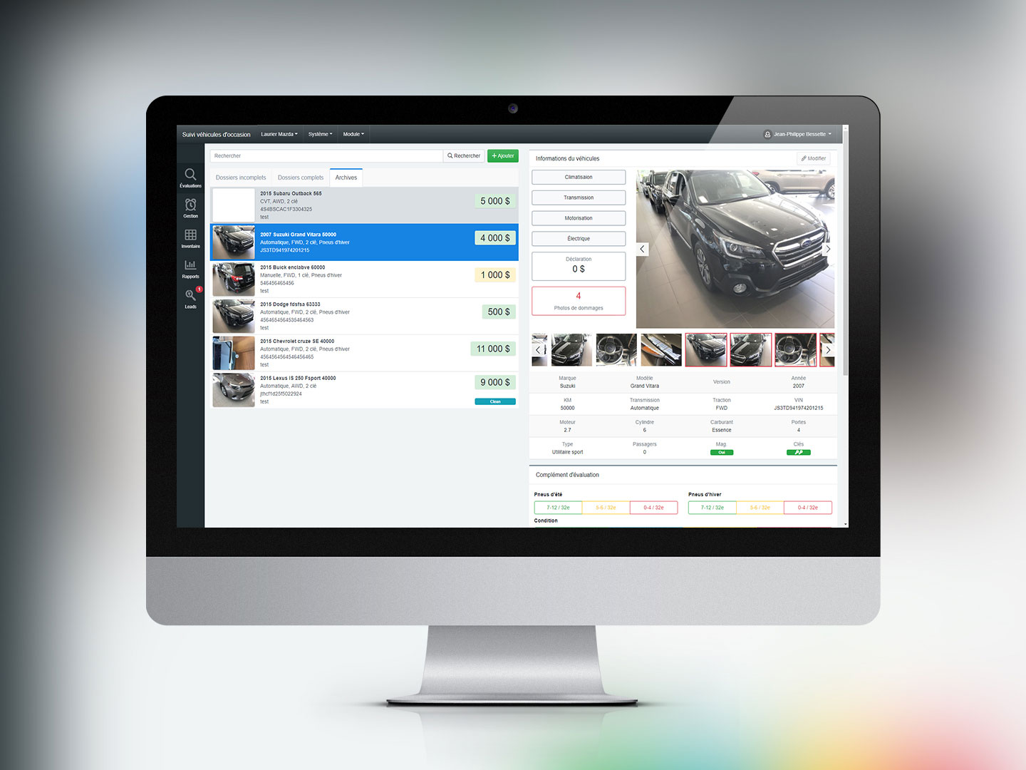 Suivi de v&eacute;hicules d'occasion