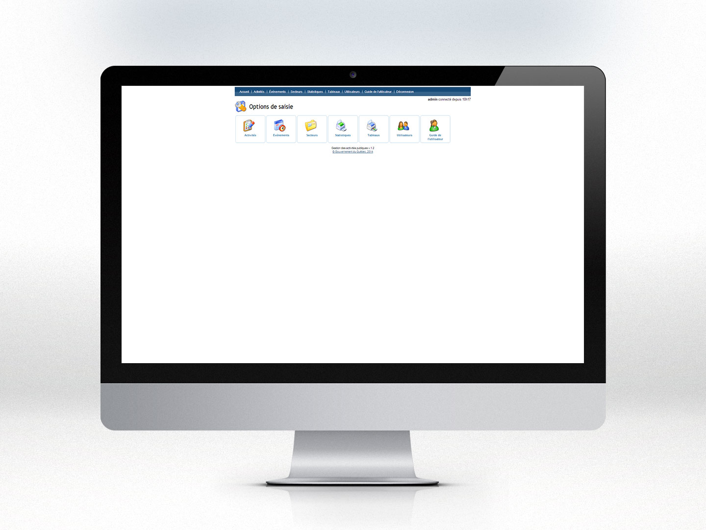 Syst&egrave;me de gestion des activit&eacute;s publiques