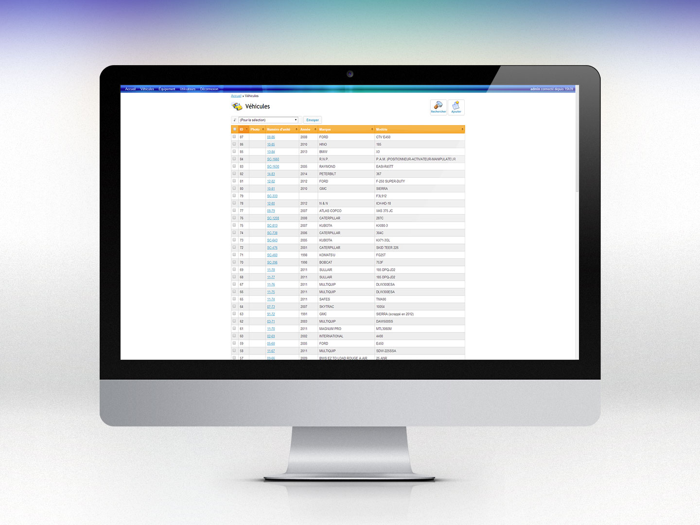 Syst&egrave;me de gestion de l'inventaire