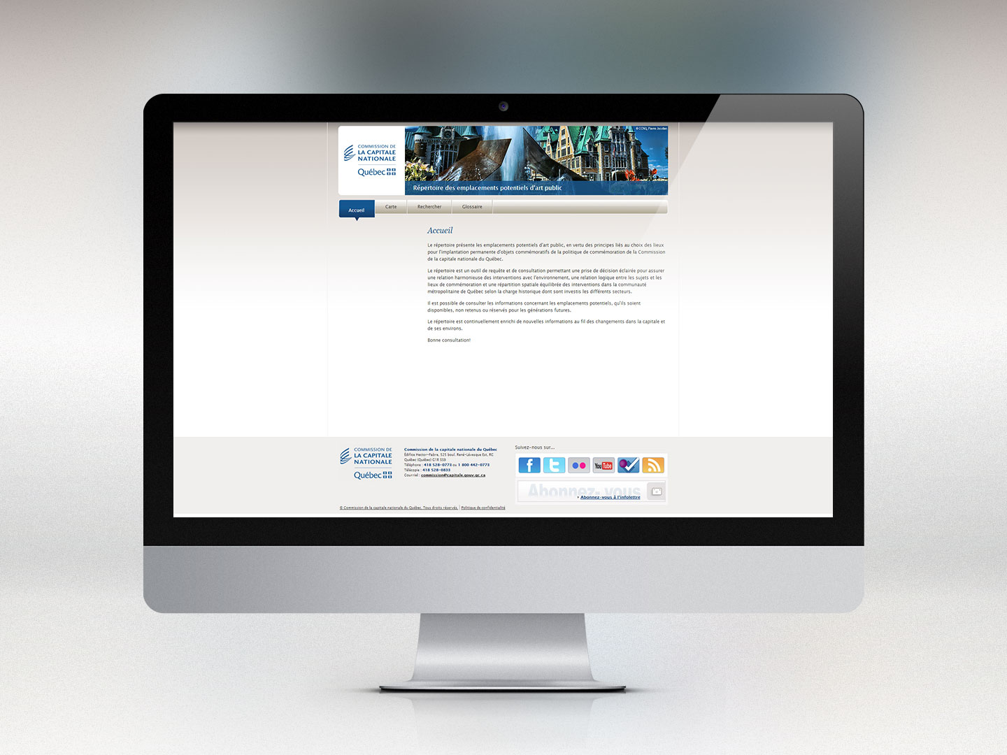 R&eacute;pertoire des emplacements potentiels d'art public