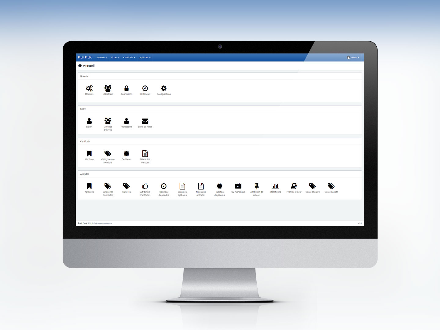 Syst&egrave;me de gestion de certificats d'&eacute;l&egrave;ves